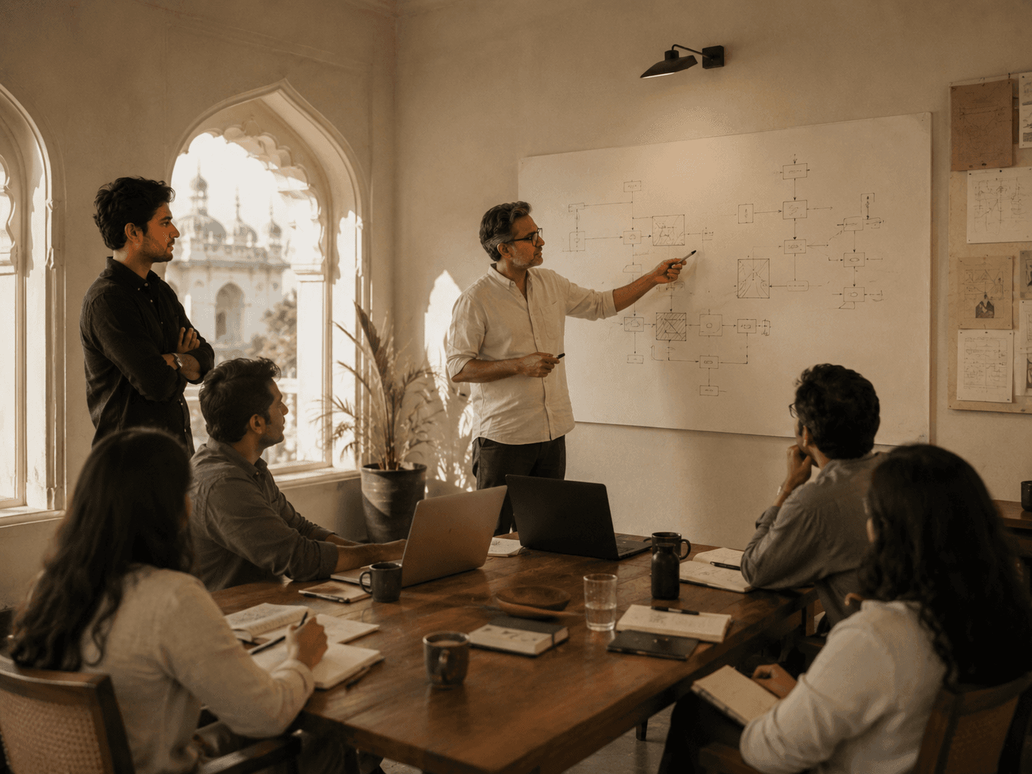 Operator leading a practical session for founders